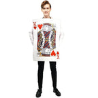 Poker Couples Funny Queen Clubs King of Hearts Cosplay Costume Halloween Carnival Suit - Azufun