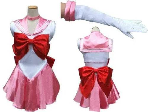 Sailor Moon Venus Uranus Cosplay Costume Dress Uniform With Gloves Halloween - Azufun