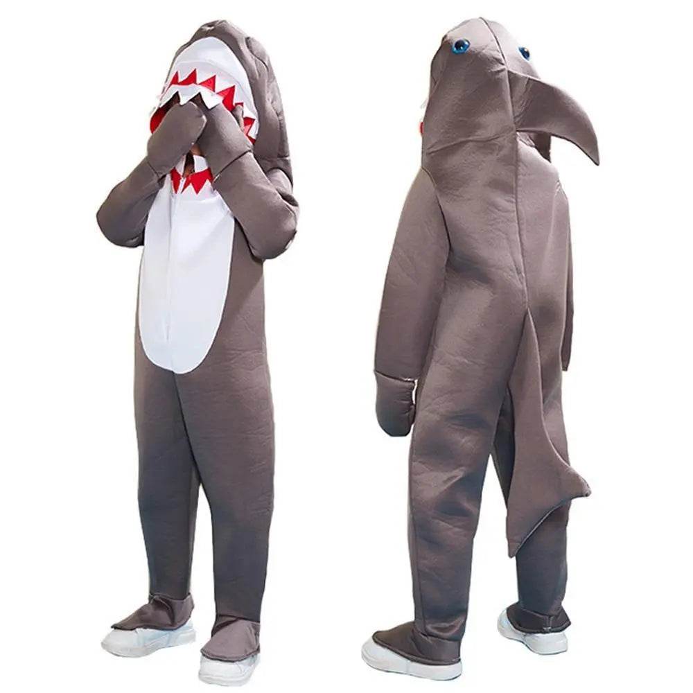 Sea Life Shark Child Jumpsuit Costume Party kids Cosplay Halloween - Azufun