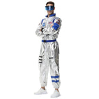 Space Suit Astronaut Couples Costume Carnival Halloween For Women Men - Azufun