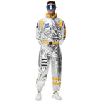 Space Suit Astronaut Couples Costume Carnival Halloween For Women Men - Azufun