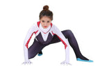 Spider-Man Women Gwen Stacy Cosplay Costume Zentai Jumpsuit Adult Kids - Azufun