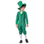 St Patrick's Day Kids Green Dress Party Cosplay Costume Carnival Suit - Azufun