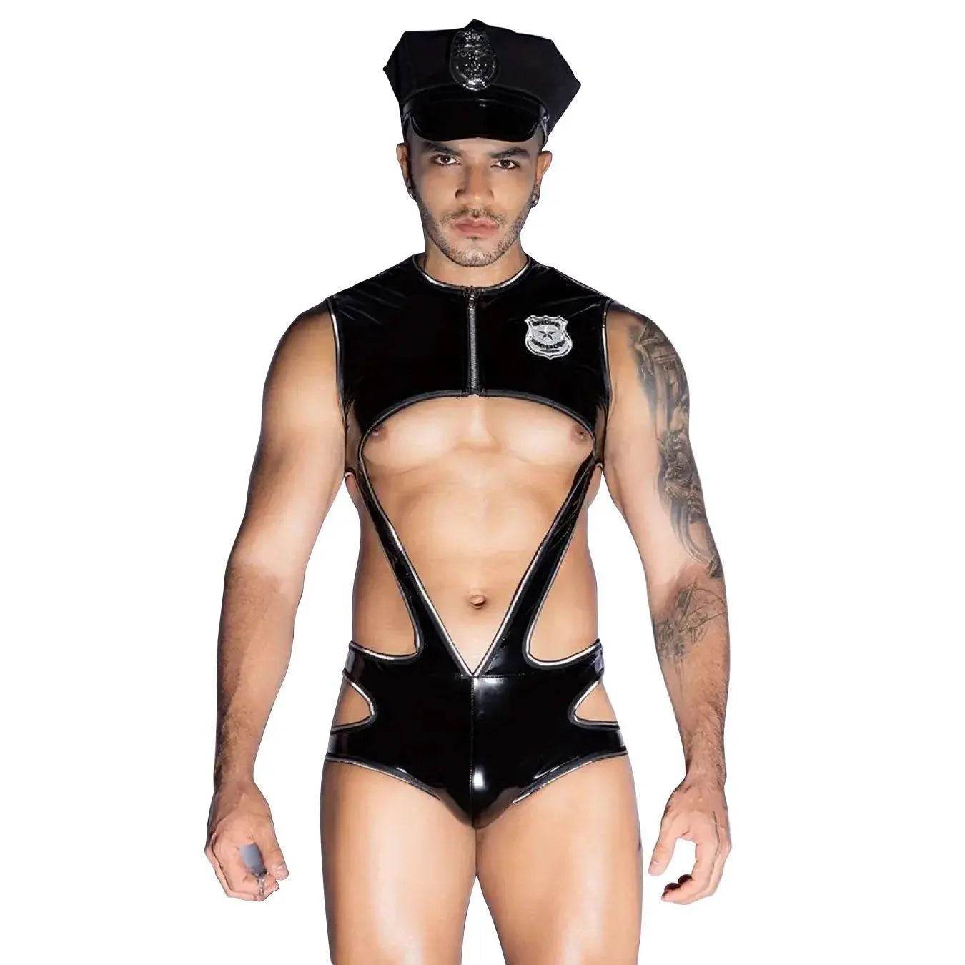 Stag do Macho Policeman Party Costume Nightclub Uniform - Azufun