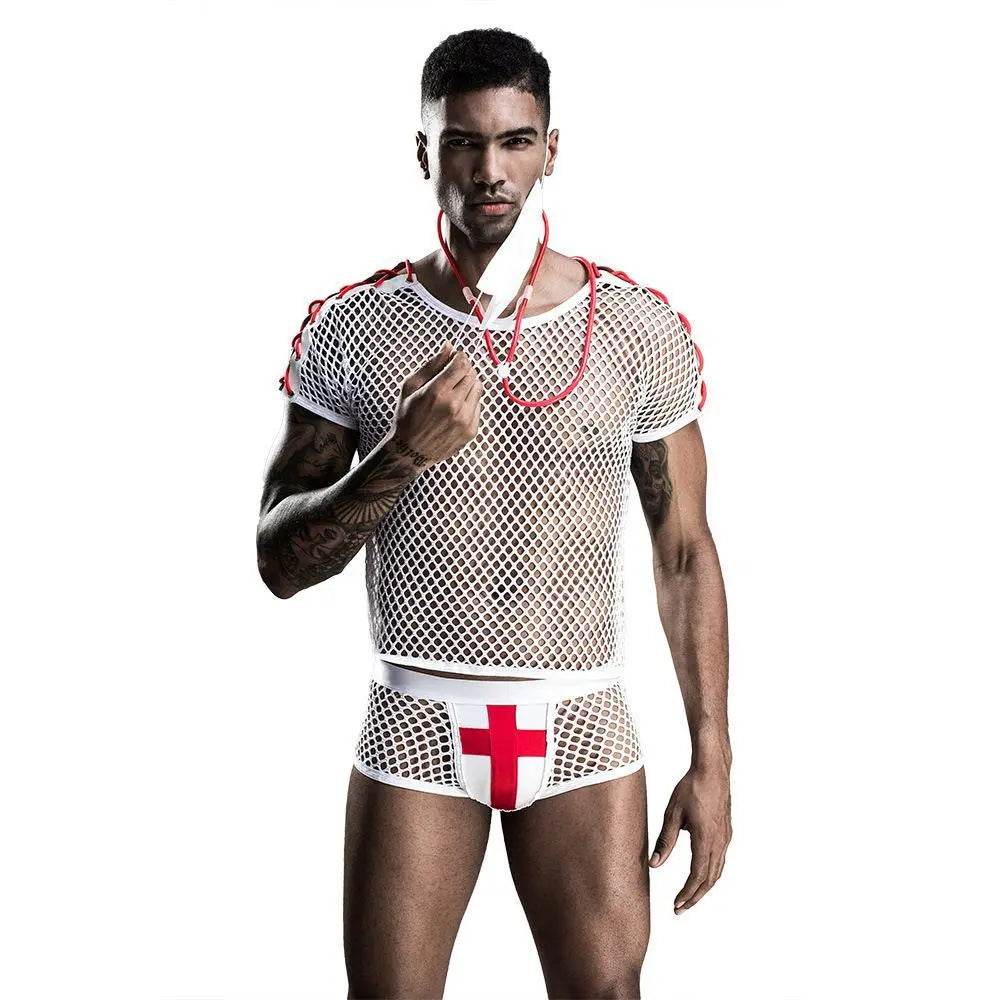 Stag do White Doctor Party Costume Nightclub Uniform - Azufun