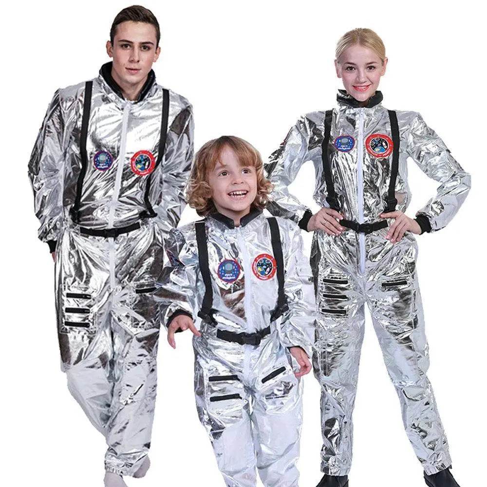The Wandering Earth Astronaut Silver Pilot Family Couples Halloween Cosplay Costume - Azufun