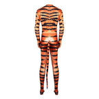 Tiger Stripes Animal Cosplay Zentai Costume Jumpsuit Bodysuit Outfits Adult - Azufun