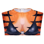 Tiger Stripes Animal Cosplay Zentai Costume Jumpsuit Bodysuit Outfits Adult - Azufun