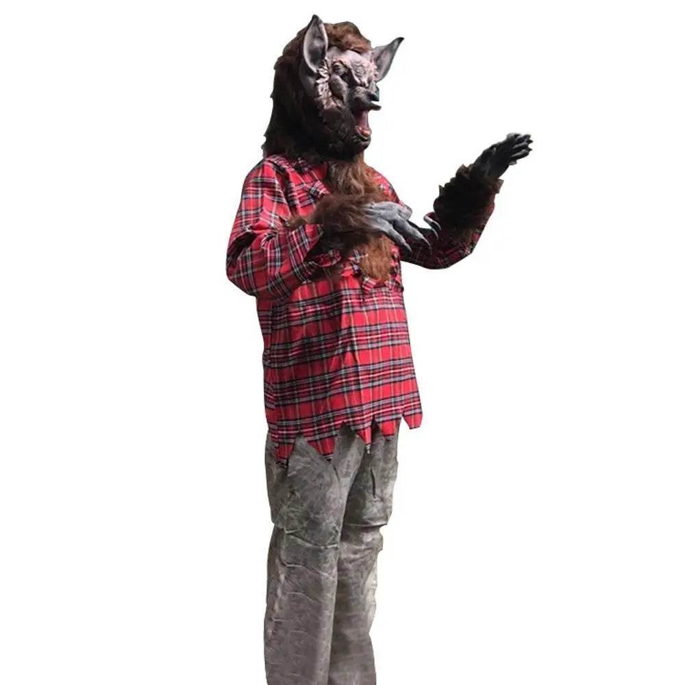Werewolf Adult mens costume scary Halloween with Mask - Azufun