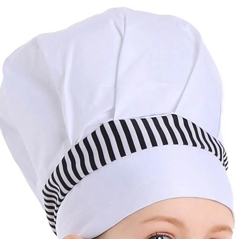 Western pastry chef costume for Kids Apron and Hat Set Cooking Baking - Azufun