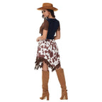 Wild west fancy western cowboy costume women's One Piece dress stage - Azufun