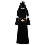 Women Nun Cosplay Halloween Costume - Azufun