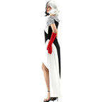 Cruella Duster Stage Costume Dress Adult Halloween Women - Azufun