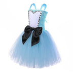 Alice in Wonderland Alice Princess Costume Kids Girls Cosplay Party Tutu Dress Halloween - Azufun