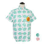 Animal Crossing Button Up Shirt Costume Cosplay Leaf Tee Shirts Top Halloween Outfit Dress Up For Adults - Azufun