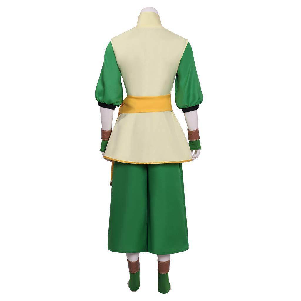 Anime Toph Beifong Avatar The Last Airbender Costume Party Carnival Cosplay Full Set - Azufun