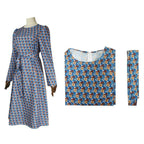 Astrid Deetz Costume Ball Dress Beetlejuice Skirt Striped Dress For Women Halloween - Azufun