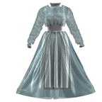 Astrid Deetz Costume Ball Dress Beetlejuice Skirt Striped Dress For Women Halloween - Azufun