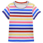 Barbie Movie Margot Shorts Stripe Set Halloween Outfits Cosplay Costume Kids - Pajamasbuy