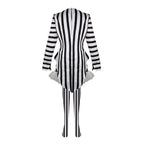Beetlejuice 2 Costume Black and White Striped Women Dress Outfits - Azufun