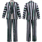 Beetlejuice 2 Michael Keaton Costume for men Party Halloween Suit - Azufun
