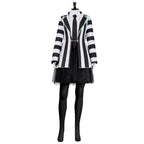 Beetlejuice Adult Kids Blazer Dress Costume For Women Girl - Azufun