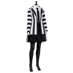 Beetlejuice Adult Kids Blazer Dress Costume For Women Girl - Azufun