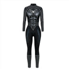 Black Peter B Parker Spider-man Cosplay Outfits Halloween Costume Women Jumpsuit - Azufun