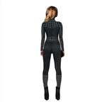 Black Peter B Parker Spider-man Cosplay Outfits Halloween Costume Women Jumpsuit - Azufun