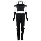 Black White Hazbin Hotel Adult Cosplay Costume Outfits Halloween Carnival Suit - Azufun