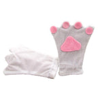 BuyChildren Fog Rabbit Claw Paw Fleece Kigurumi Gloves Now Cheaper With 3 - 5 Days Ship - PajamasBuy