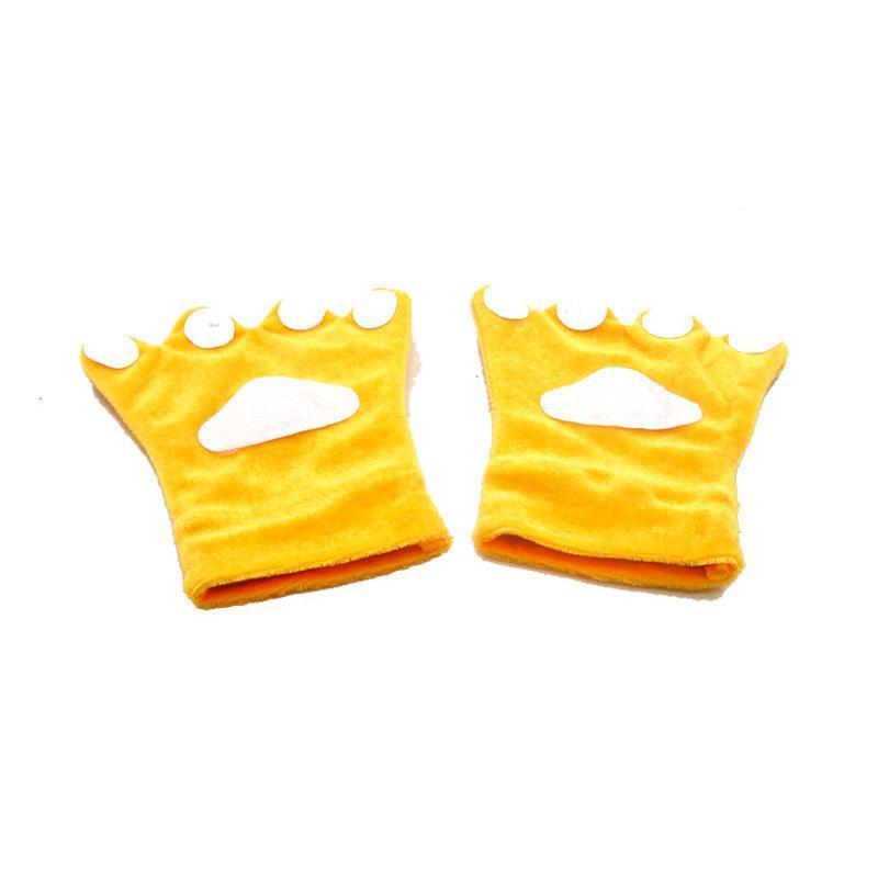 BuyChildren Fog Rabbit Claw Paw Fleece Kigurumi Gloves Now Cheaper With 3 - 5 Days Ship - PajamasBuy