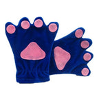 BuyChildren Fog Rabbit Claw Paw Fleece Kigurumi Gloves Now Cheaper With 3 - 5 Days Ship - PajamasBuy