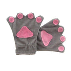 BuyChildren Fog Rabbit Claw Paw Fleece Kigurumi Gloves Now Cheaper With 3 - 5 Days Ship - PajamasBuy