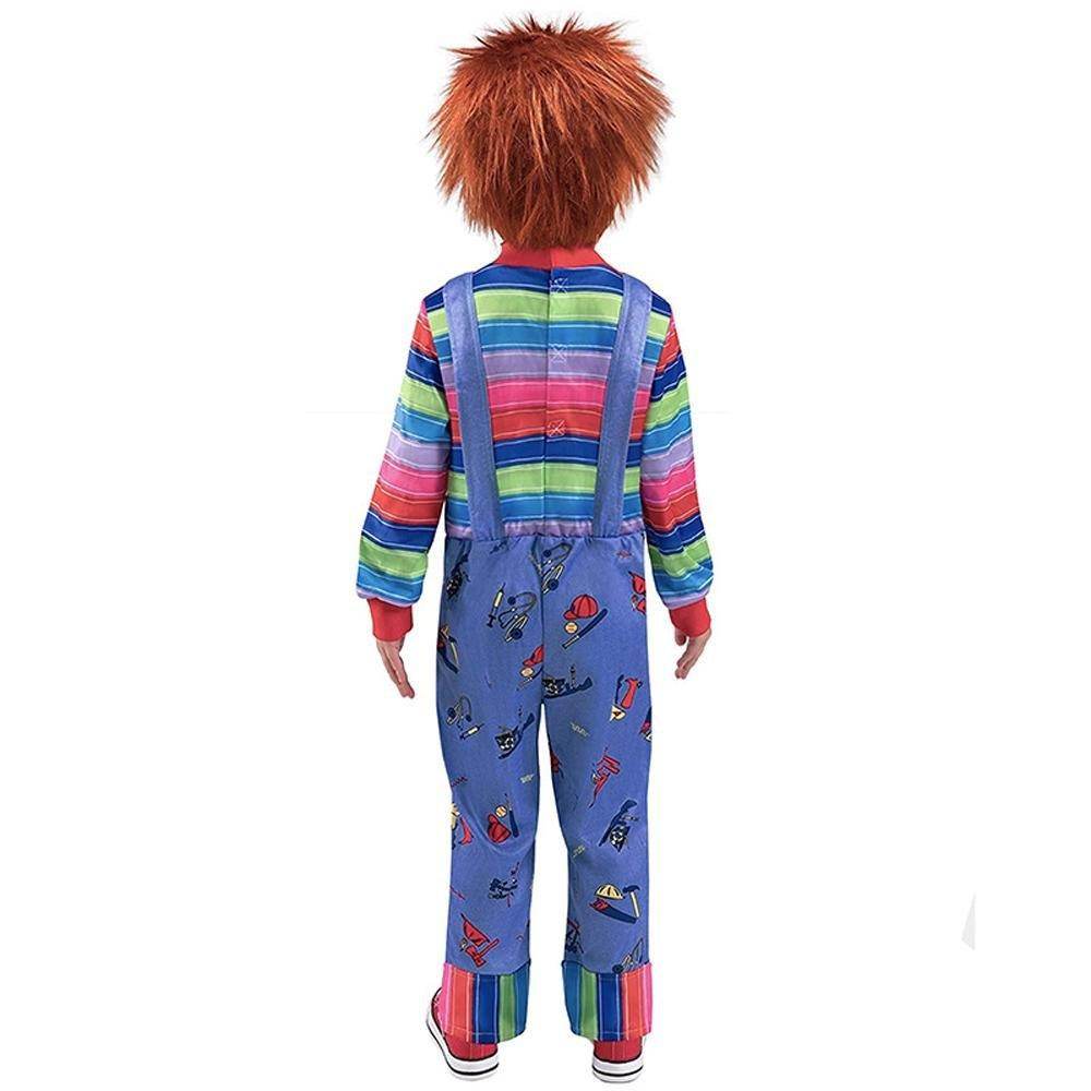 child's kids Chucky Costume Boy Jumpsuit Girls Dress stage Halloween - Azufun