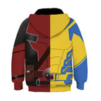 Deadpool and Wolverine Children 3D cartoon Sweater Jumpsuit cosplay - Azufun