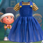 Despicable Me Agnes Costume Cosplay Dress Halloween Party Outfit - Azufun