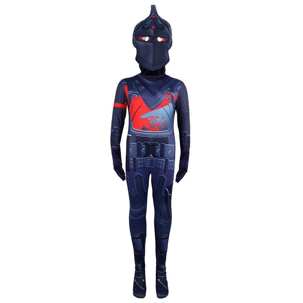 Fortnite Boy Black Knight Costume Jumpsuit for Kids - Azufun