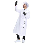 Frankenstein Mad scientist Professional Lab Coat Halloween Party Cosplay Set - Azufun