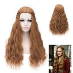 Game of Thrones Cersei Lannister Gold Long Curly Hair Cosplay Wig - Azufun
