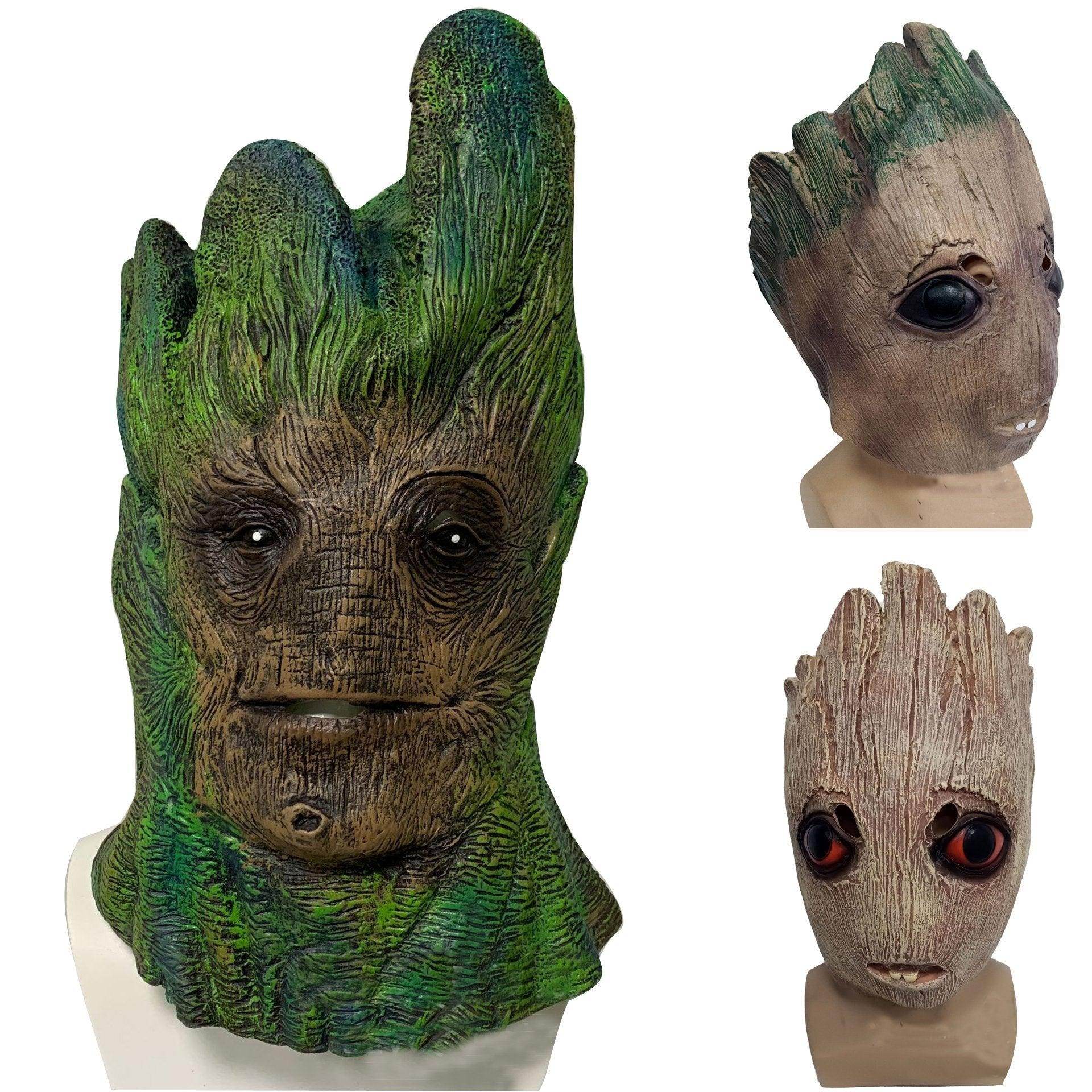 Guardians of the Galaxy Groot Mask latex Halloween - Azufun