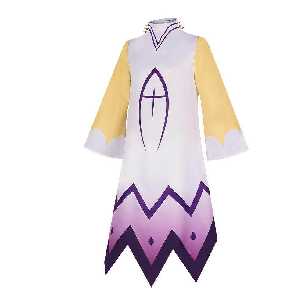 Hazbin Hotel Adam Cosplay Adam Robe Gloves Outfit Halloween - Azufun