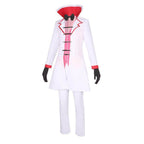 Hazbin Hotel Lucifer Morningstar White Suit Adult Cosplay Costume Carnival - Azufun