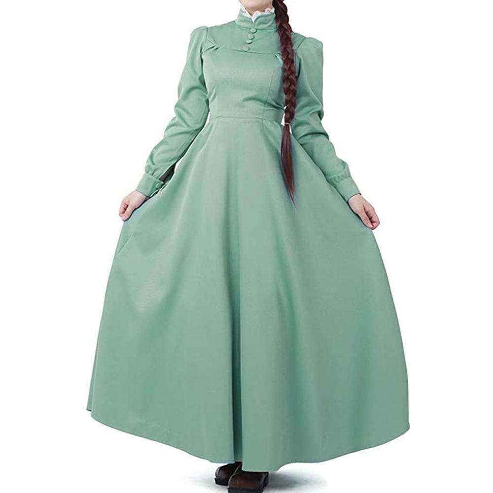 Howl's Moving Castle Sophie Costume Cosplay Elegant Women's Dress - Azufun