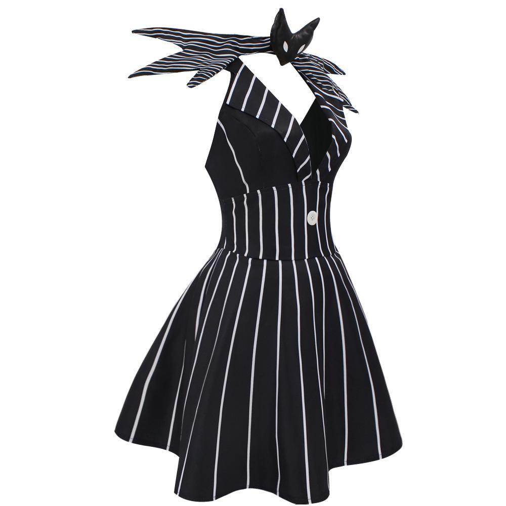 jack skellington costume Dress Nightmare Before Christmas For Women - Azufun