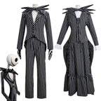 Jack Skellington Couples Costume Nightmare Before Christmas For Women Men - Azufun