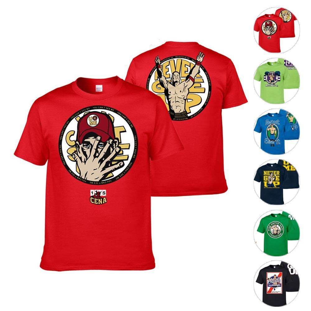 John Cena Costume T-shirt for Adult Kids Boys More Color - Azufun