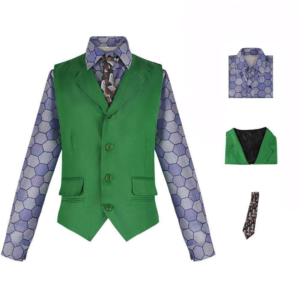 Joker Costume Heath Ledger Dark Knight Arthur Fleck Cosplay Shirt - Azufun