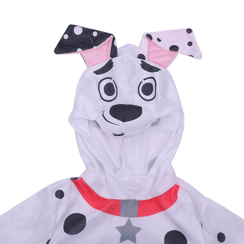 101 Dalmatians Cosplay Costumes Cute One Piece Halloween Party Performance Dress for Kids