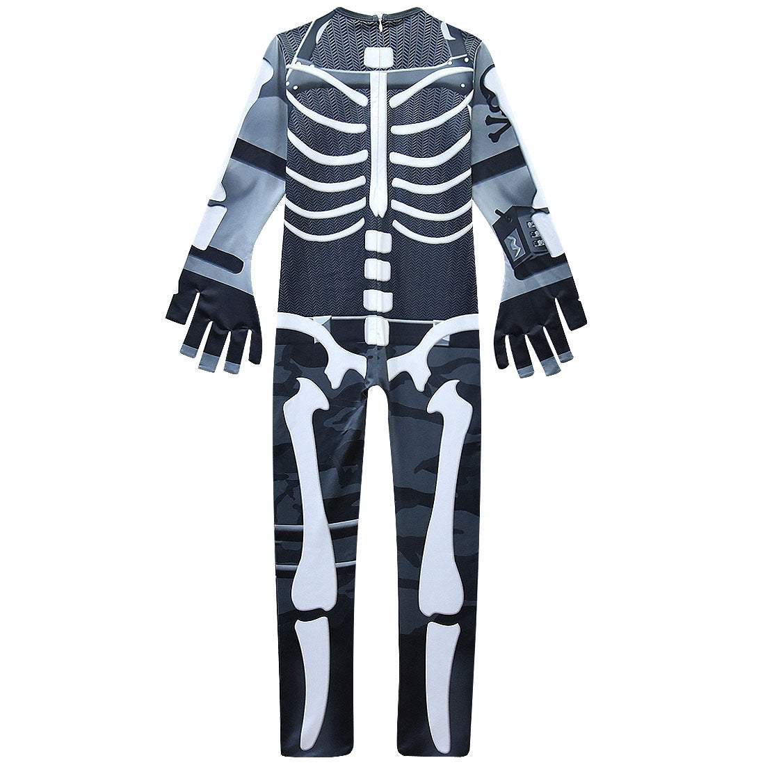 Halloween Skull Cosplay Costume Zentai Bodysuit for Kids
